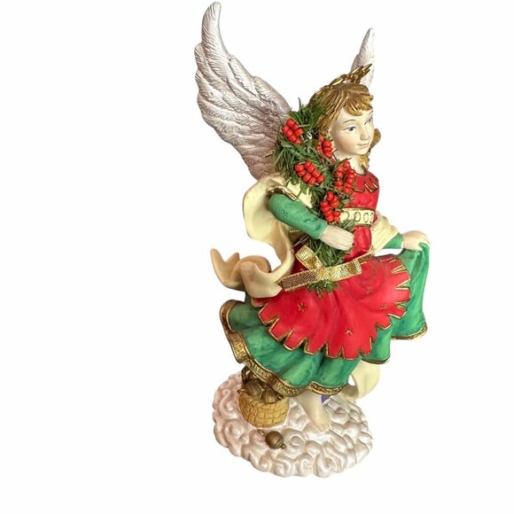 Vintage Angels Beside Me 2002 Rebecca Yuletide Joy Guardian Angel Figurine - Picture 4 of 14